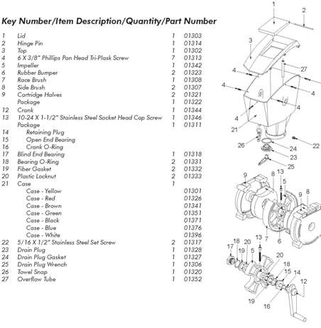 ClassicBallWashers partslist ws