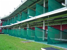 Hanging bay dividers green