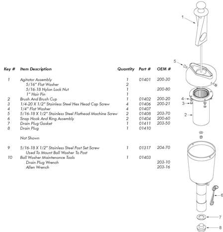 SG01550MedalistBallWasher partslist